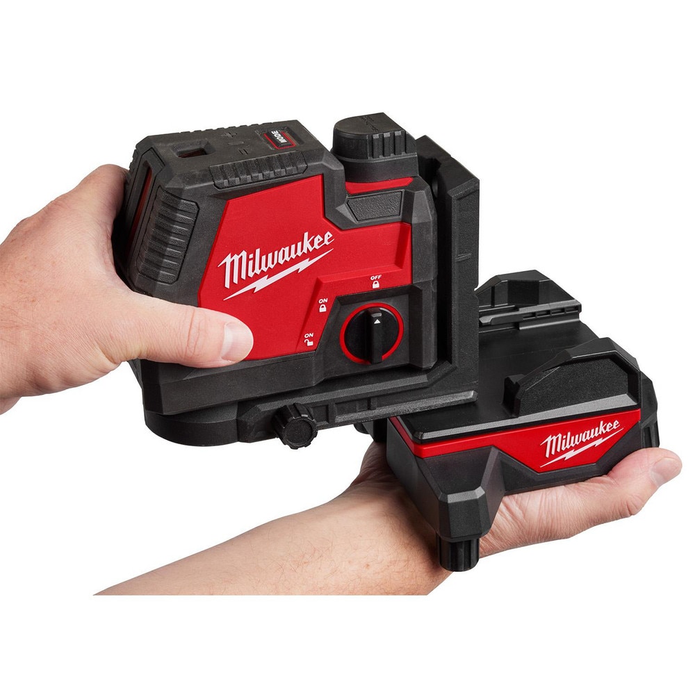 Laser Level Accessories; Accessory Type: Laser Alignment Base ; For Use With: M12 Lasers, REDLITHIUM USB Lasers, and 1/4 - 20 Tripods ; Number Of Batteries: 5 ; Batteries Included: Yes ; Power Source: Battery ; Battery Chemistry: Lithium