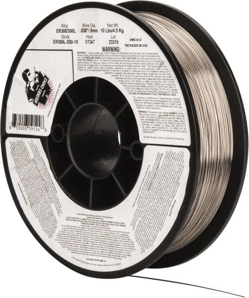 Welders Choice ER308L-030-10 MIG Welding Wire: 0.03" Dia, Stainless Steel 