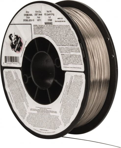 Welders Choice ER308L-035-10 MIG Welding Wire: 0.035" Dia, Stainless Steel 