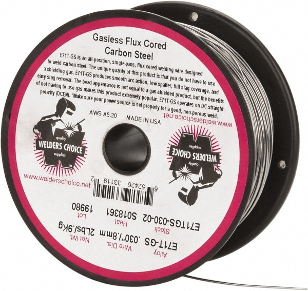 Welders Choice E71TGS-030-02 MIG Flux Core Welding Wire: 0.03" Dia Image