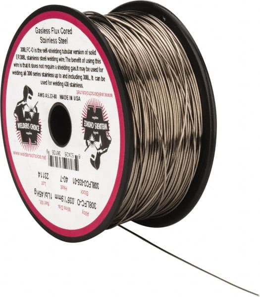 Welders Choice 308LFCO-035-01 MIG Solid Welding Wire: 0.035" Dia, Stainless Steel 