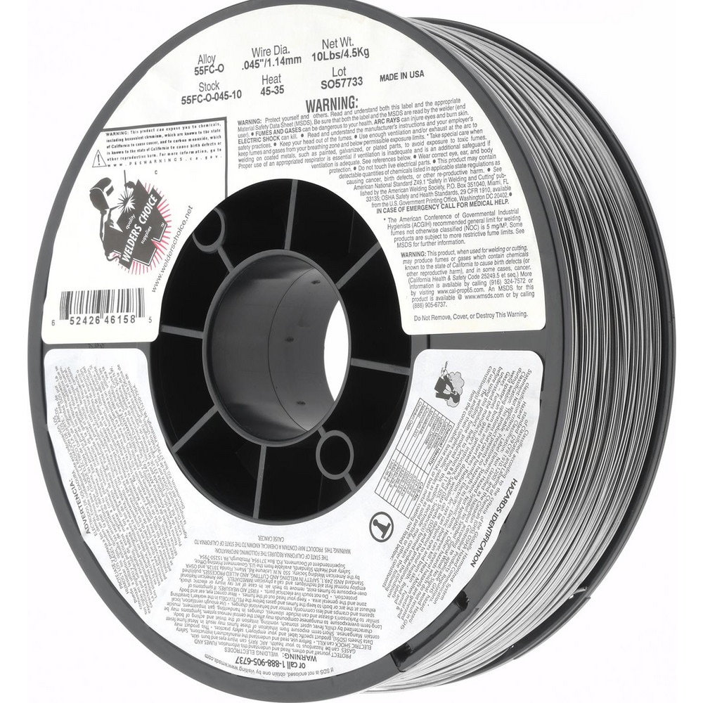 Welders Choice 55FC-O-045-10 MIG Flux Core Welding Wire: 0.045" Dia 