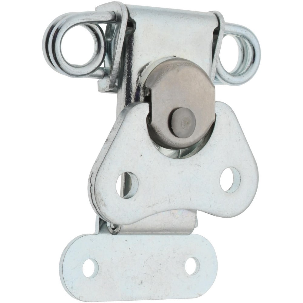 Short Base Wing Turn Door Latch: 1.92" OAW, 0.55" OAH, Steel, Zinc-Plated