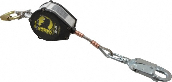 Self-Retracting Lifeline: 310 lb Capacity, Self-Locking Carabiner & Stainless Steel Swivel