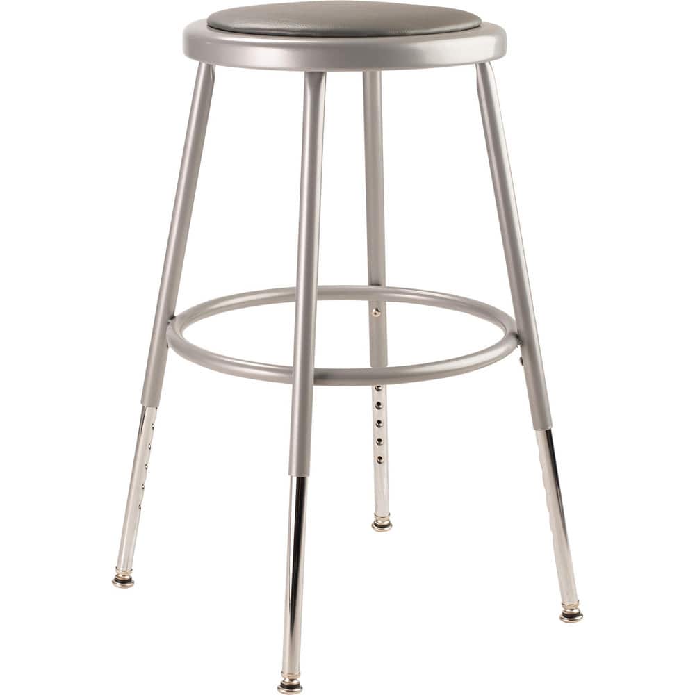 NATIONAL PUBLIC SEATING 6418H 18 Inch High, Stationary Adjustable Height Stool 