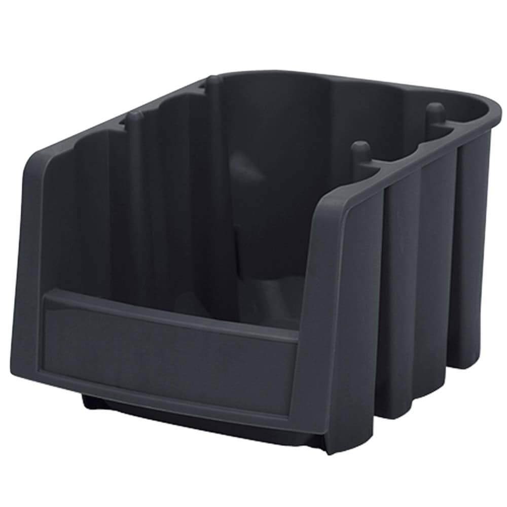 AKRO-MILS 30796 Plastic Hopper Stacking Bin: Black Image