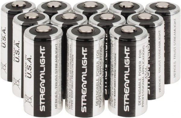 Standard Battery: Size 123A, Lithium-ion