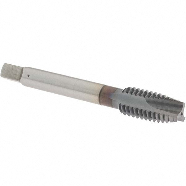 OSG 2832008 Spiral Point Tap: 7/16-14, UNC, 3 Flutes, Plug, Vanadium High Speed Steel, TiCN Finish Image