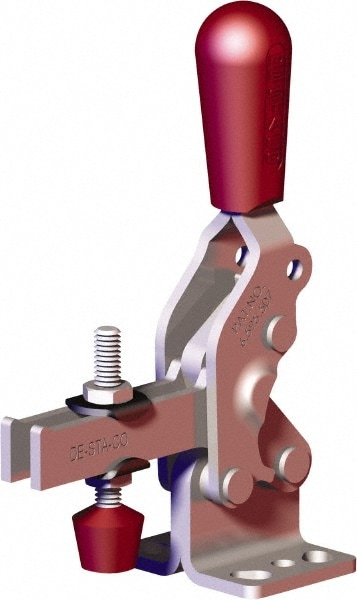 De-Sta-Co 2002-U207 Manual Hold-Down Toggle Clamp: Vertical, 606.98 lb Capacity, U-Bar, Flanged Base Image