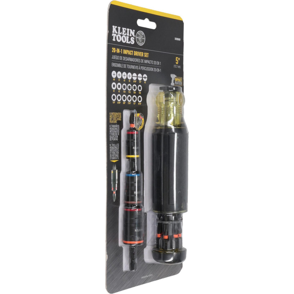 Klein Tools 20-N-1 W/BITS & SCKTS IMPACT DRIVER SET | Part #32303HD