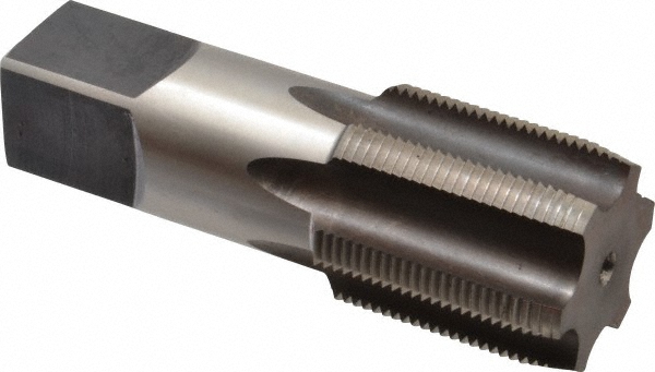 Hertel 87060 1-3/4 - 12 Plug RH H6 Bright High Speed Steel 6-Flute Straight Flute Hand Tap Image
