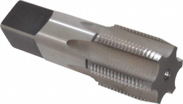 Hertel 87056 1-5/16 - 12 Plug RH H4 Bright High Speed Steel 6-Flute Straight Flute Hand Tap Image