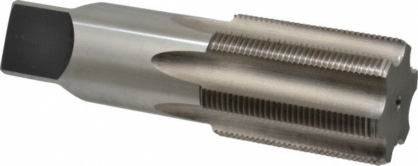Hertel 87044 2-3/4 - 8 Bottoming RH H8 Bright High Speed Steel 6-Flute Straight Flute Hand Tap Image
