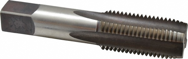 Hertel 87022 1-1/4 - 8 Plug RH H5 Bright High Speed Steel 4-Flute Straight Flute Hand Tap Image