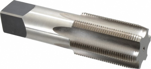 Hertel 87040 2-1/2 - 8 Plug RH H6 Bright High Speed Steel 6-Flute Straight Flute Hand Tap Image