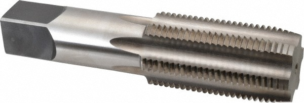 Hertel 87028 1-5/8 - 8 Plug RH H6 Bright High Speed Steel 6-Flute Straight Flute Hand Tap Image