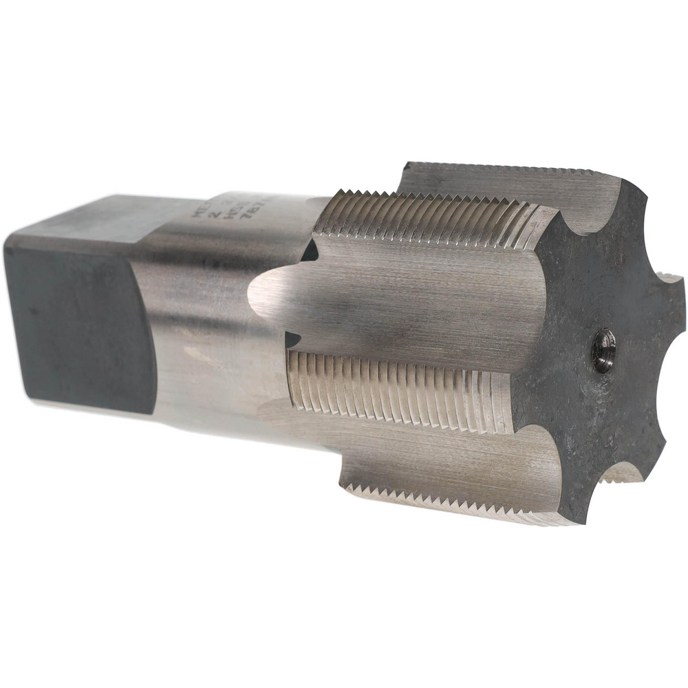 Straight Flute Tap: 2-3/4-12 UNS, 6 Flutes, Plug, High Speed Steel, Bright/Uncoated
