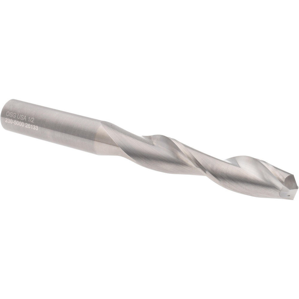 Hertel 230-5000 Jobber Length Drill Bit: 0.5" Dia, 135 &deg;, Solid Carbide Image