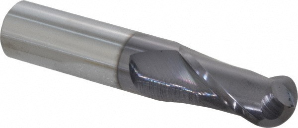 Hertel EM249048 Ball End Mill: 0.75" Dia, 1.5" LOC, 2 Flute, Solid Carbide Image