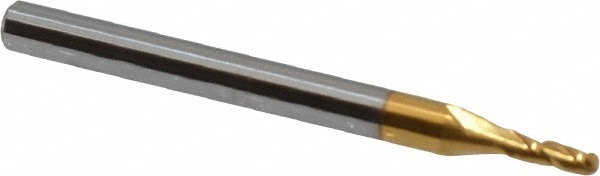 Hertel E699924774 Ball End Mill: 0.0625" Dia, 0.1875" LOC, 3 Flute, Solid Carbide Image