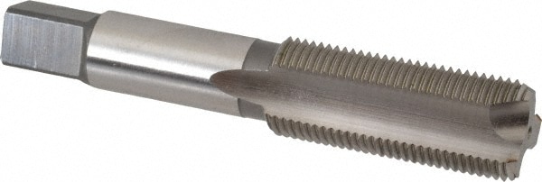 Hertel K013061AS Spiral Point Tap: 7/8-14, UNF, 3 Flutes, Bottoming, 3B, High Speed Steel, Bright Finish Image