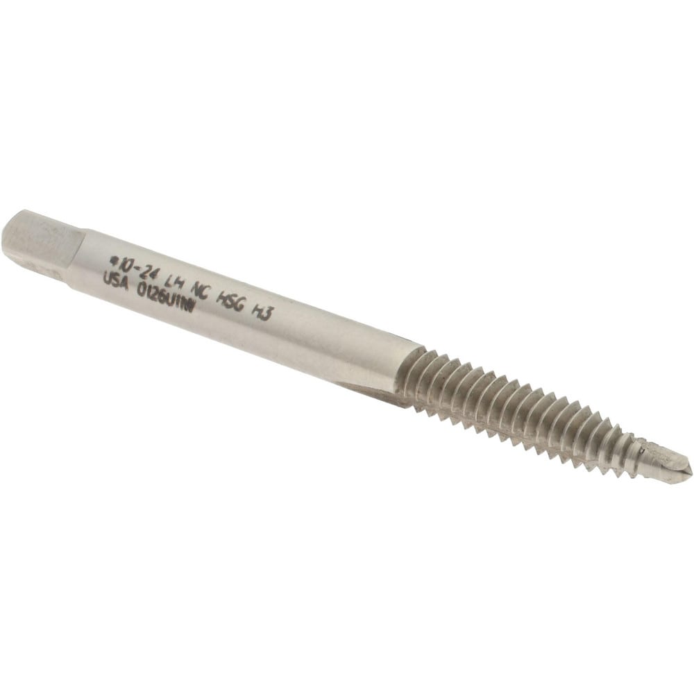 Hertel K017069AS Spiral Point Tap: #10-24, UNC, 2 Flutes, Plug, 2B/3B, High Speed Steel, Bright Finish Image