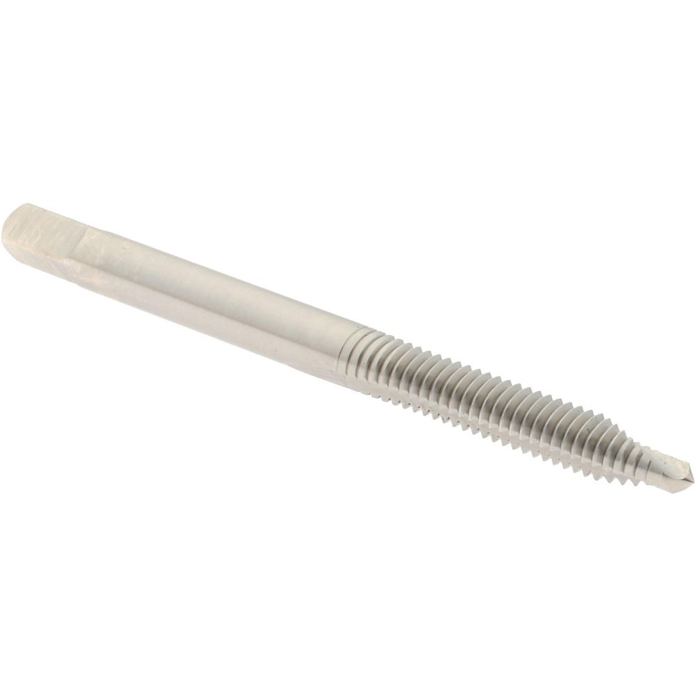 Hertel K017051AS Spiral Point Tap: #8-32, UNC, 2 Flutes, Plug, 2B, High Speed Steel, Bright Finish Image