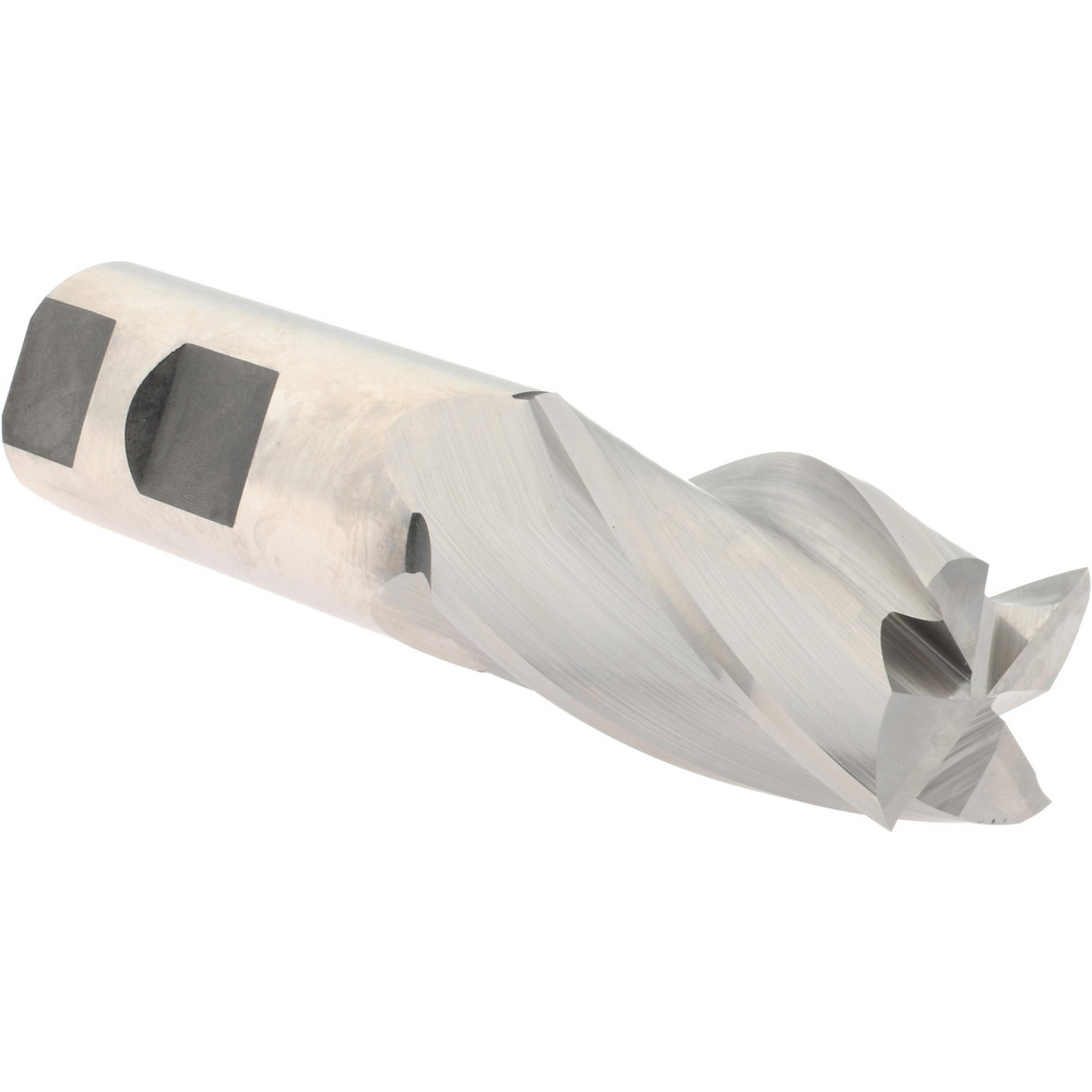 Hertel 11786 Square End Mill: 1.1024 Dia, 2 LOC, 1 Shank Dia, 4-1/2 OAL, 4 Flutes, Cobalt Image
