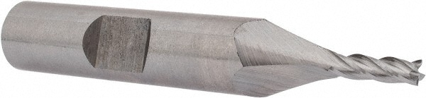 Hertel 11740 Square End Mill: 0.118 Dia, 3/8 LOC, 3/8 Shank Dia, 2-5/16 OAL, 4 Flutes, Cobalt Image