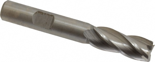 Hertel 11755 Square End Mill: 0.4134 Dia, 1 LOC, 3/8 Shank Dia, 2-11/16 OAL, 4 Flutes, Cobalt Image