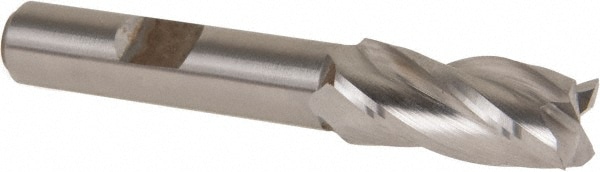 Hertel 11757 Square End Mill: 0.4528 Dia, 1 LOC, 3/8 Shank Dia, 2-11/16 OAL, 4 Flutes, Cobalt Image