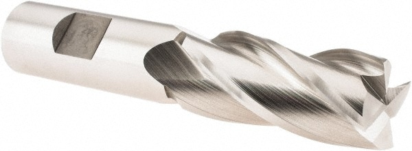 Hertel 11776 Square End Mill: 0.8268 Dia, 1-7/8 LOC, 3/4 Shank Dia, 4-1/8 OAL, 4 Flutes, Cobalt Image