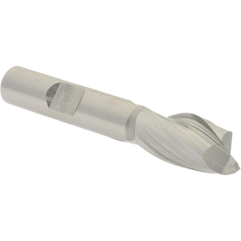 Hertel 10830 Square End Mill: 0.4724 Dia, 13/16 LOC, 3/8 Shank Dia, 2-1/2 OAL, 2 Flutes, Cobalt Image