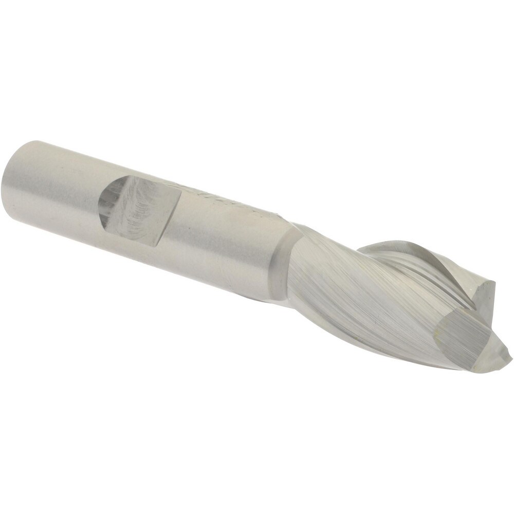Square End Mill: 0.4724'' Dia, 13/16'' LOC, 3/8'' Shank Dia, 2-1/2'' OAL, 2 Flutes, Cobalt