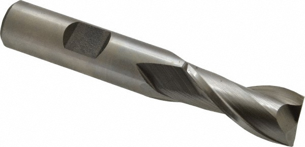 Hertel 10833 Square End Mill: 0.5315 Dia, 1-1/8 LOC, 1/2 Shank Dia, 3-1/8 OAL, 2 Flutes, Cobalt Image