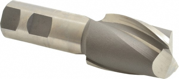 Hertel 10864 Square End Mill: 1.4173 Dia, 2 LOC, 1 Shank Dia, 4-1/2 OAL, 2 Flutes, Cobalt Image