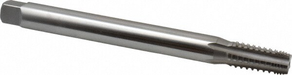 Extension Pipe Tap: 1/4-18 NPTF, 5 Flutes, High Speed Steel