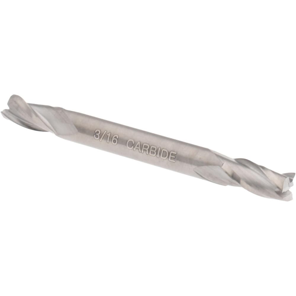 Hertel E599924449 Square End Mill: 3/16 Dia, 3/8 LOC, 3/16 Shank Dia, 2 OAL, 3 Flutes, Solid Carbide Image