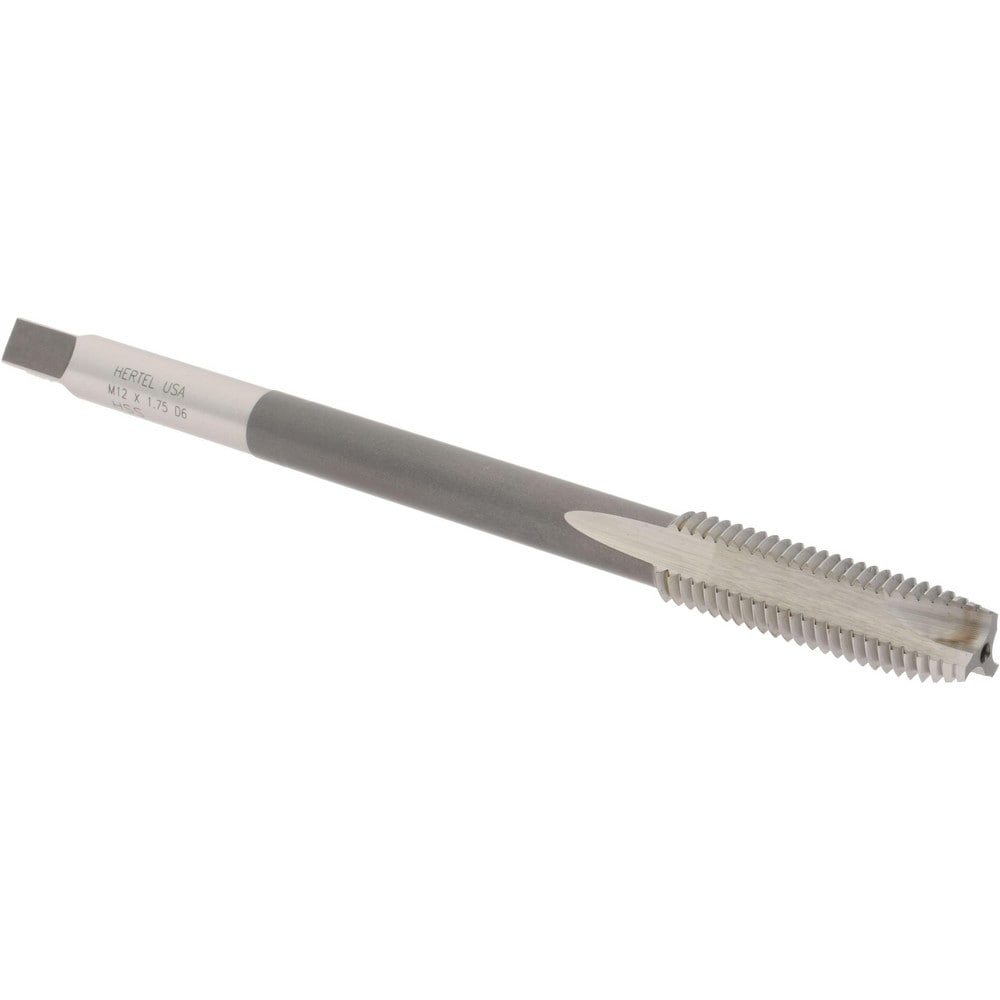 Hertel R837683 Extension Tap: M12 x 1.75, 3 Flutes, D6, High Speed Steel, Spiral Point Image