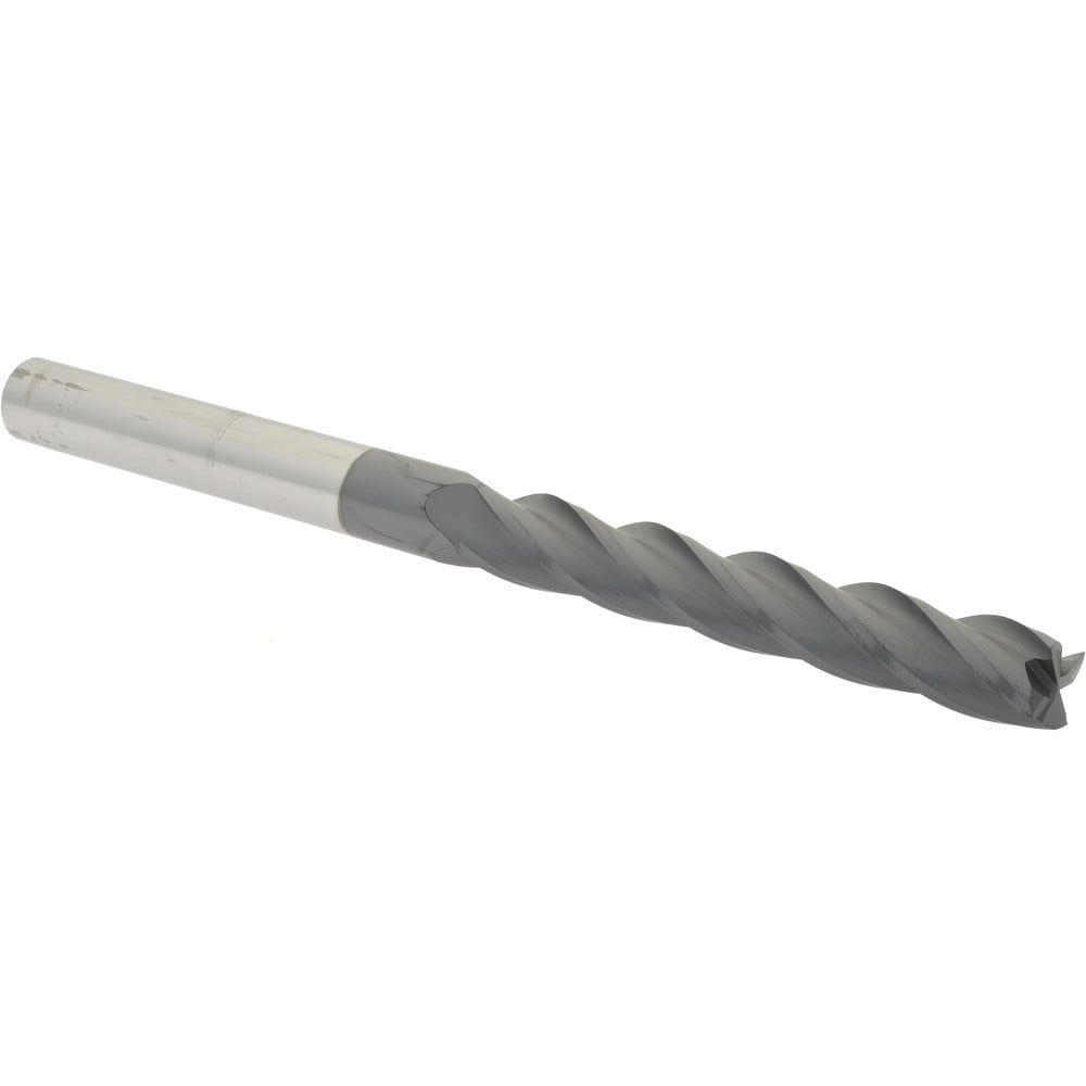 Hertel 750667 Square End Mill: 7/16 Dia, 3 LOC, 7/16 Shank Dia, 6 OAL, 4 Flutes, Solid Carbide Image