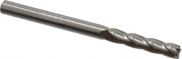 Hertel 750430 Square End Mill: 5/32 Dia, 3/4 LOC, 3/16 Shank Dia, 2 OAL, 4 Flutes, Solid Carbide Image