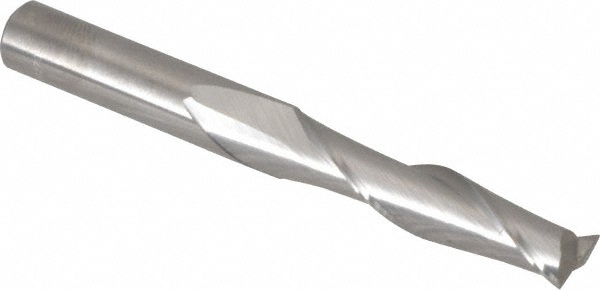 Hertel 750687 Square End Mill: 9/32 Dia, 1 LOC, 5/16 Shank Dia, 2-1/2 OAL, 2 Flutes, Solid Carbide Image
