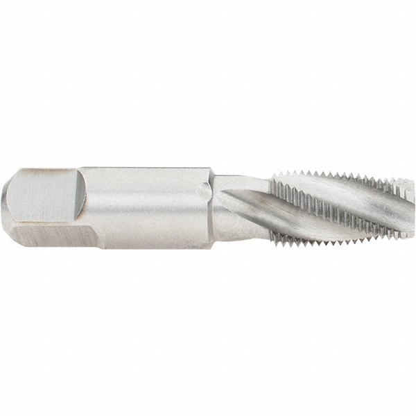 Hertel 1/827 NPT, 15° Helix, 4 Flutes, Bright Finish, High Speed