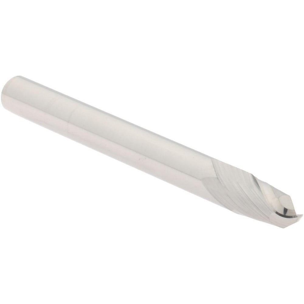 Ball End Mill: 0.1875" Dia, 0.3125" LOC, 2 Flute, Solid Carbide