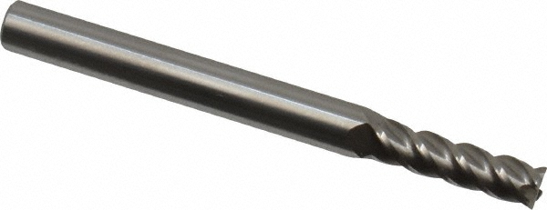 Hertel 750917 Square End Mill: 5/32 Dia, 9/16 LOC, 3/16 Shank Dia, 2 OAL, 4 Flutes, Solid Carbide Image