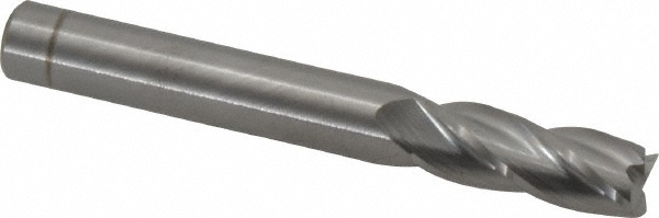 Hertel 750920 Square End Mill: 5/16 Dia, 13/16 LOC, 5/16 Shank Dia, 2-1/2 OAL, 4 Flutes, Solid Carbide Image