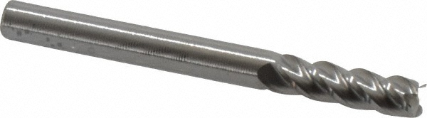 Hertel 750918 Square End Mill: 3/16 Dia, 5/8 LOC, 3/16 Shank Dia, 2 OAL, 4 Flutes, Solid Carbide Image