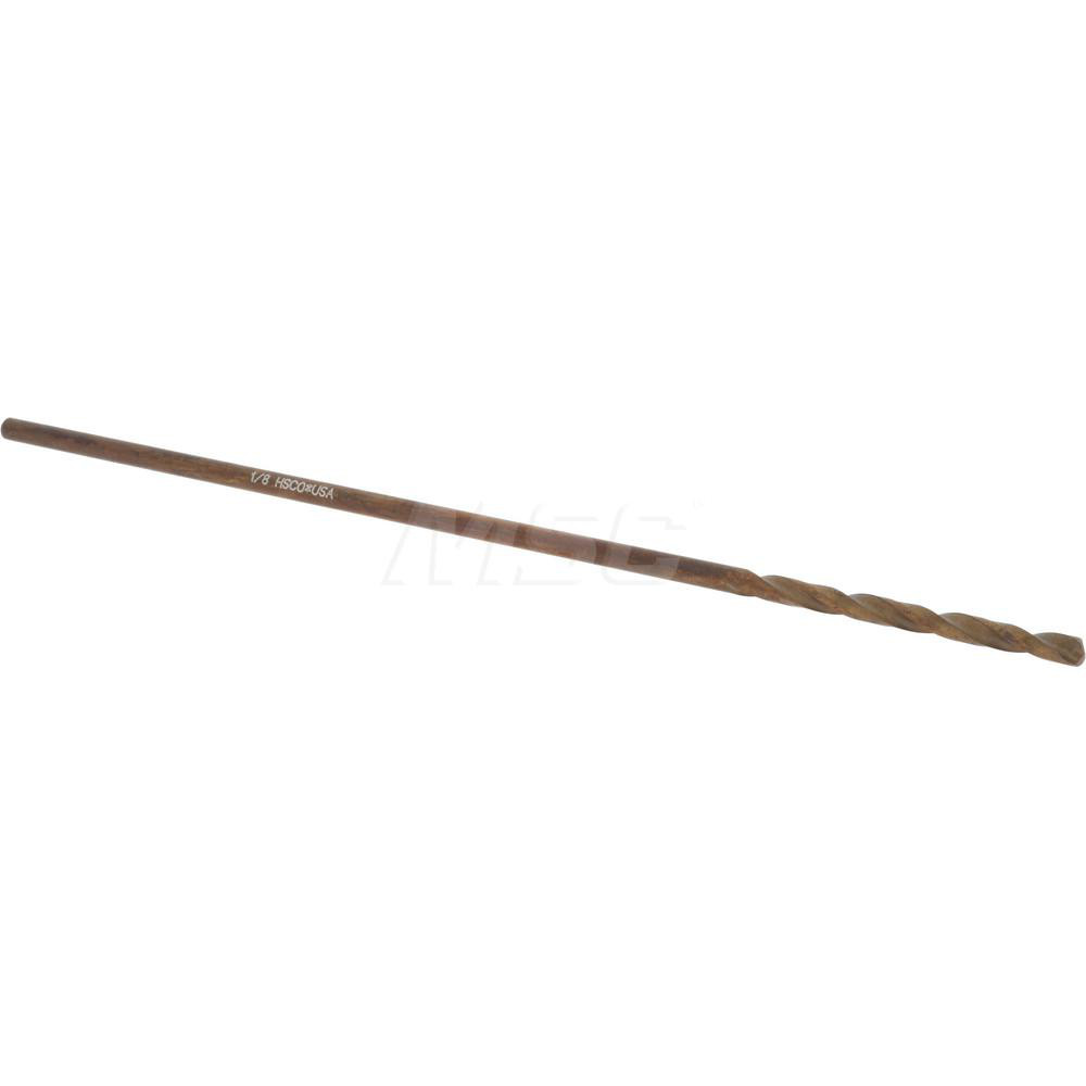Aircraft Extension Drill Bit: 1/8" Dia, 135 ° Point, Cobalt