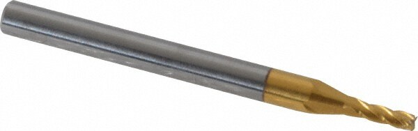 Hertel 750907 1/16", 3/16" LOC, 1/8" Shank Diam, 1-1/2" OAL, 4 Flute, Solid Carbide Square End Mill Image