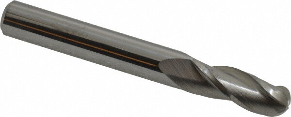 Hertel E599924736 Ball End Mill: 0.3125" Dia, 0.8125" LOC, 3 Flute, Solid Carbide Image